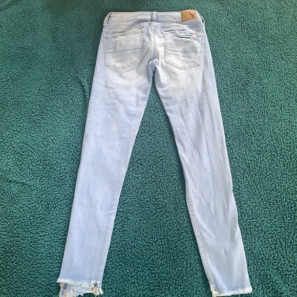 AMERICAN EAGLE SUPER LOW JEGGING JEANS SIZE 0 - Picture 2 of 5